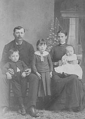 Jacob Simmons and family. Circa 1889